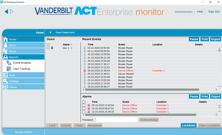 ACT Enterprise software – ACT Monitor