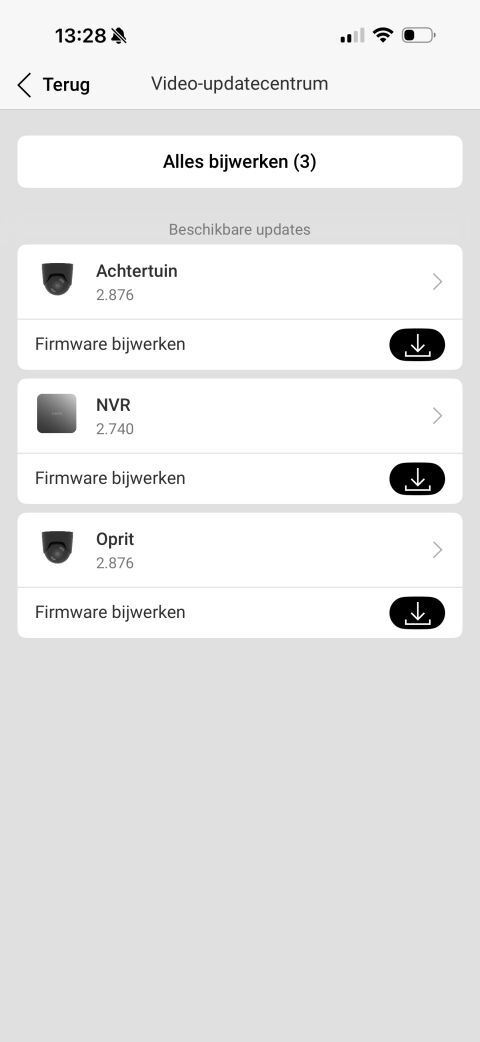 Ajax camera's kan je nu simultaan update