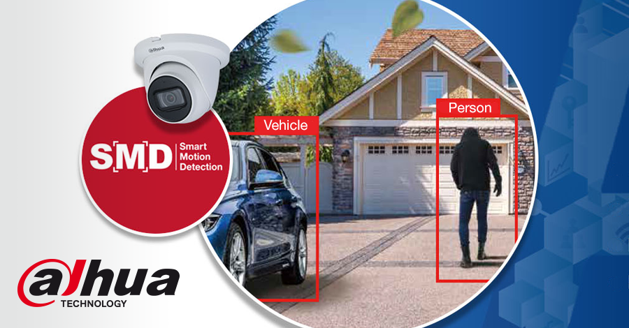 Smart Motion Detection (SMD) van Dahua voorkomt vals alarm en reduceert de kosten van beveiliging.